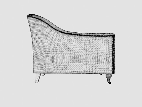 Dorchester armchair sand 3D Модель