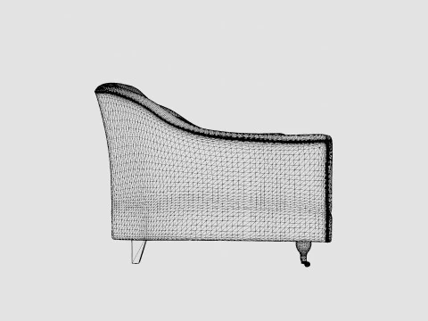 Dorchester sofa off white 3D Model