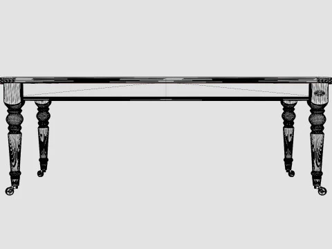 Dukes coffee table black 3D Model