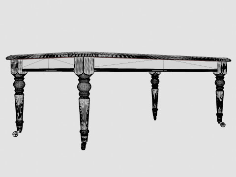 Dukes coffee table black 3D 模型