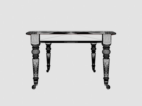 Dukes coffee table black 3D 模型
