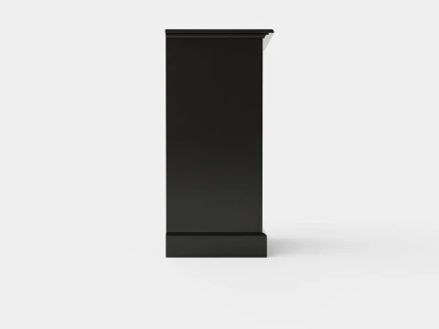 Eastham chest of drawers black 3D Model