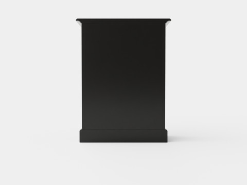 Eastham chest of drawers black 3D Model