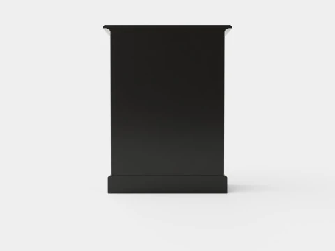 Eastham chest of drawers black 3D Model