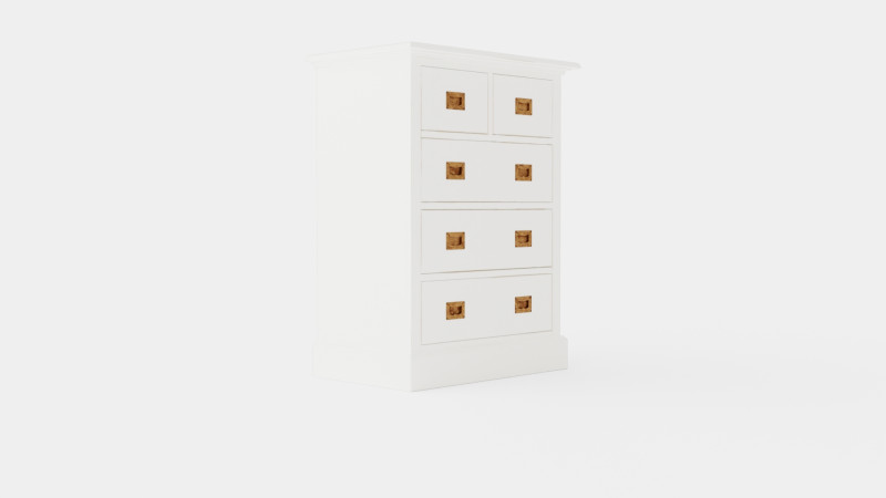 Eastham chest of drawers white Modèle 3D .c4d .max .obj .3ds .fbx .stl .blend 