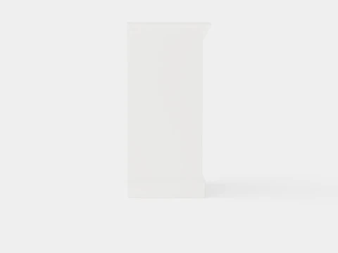 Eastham chest of drawers white 3D Model
