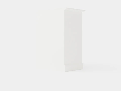 Eastham chest of drawers white 3D Model