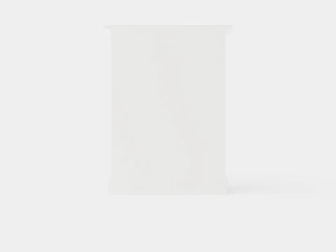 Eastham chest of drawers white 3D Model