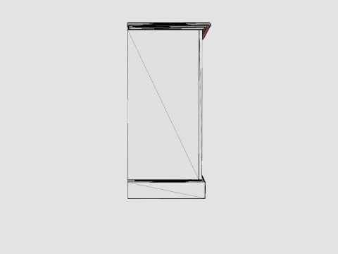 Eastham chest of drawers white 3D Model