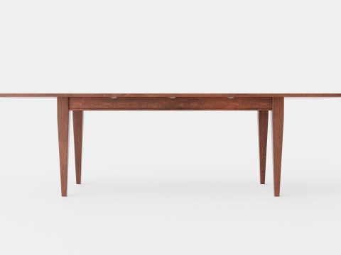 Eton dining table rich brown oak 3D Модель