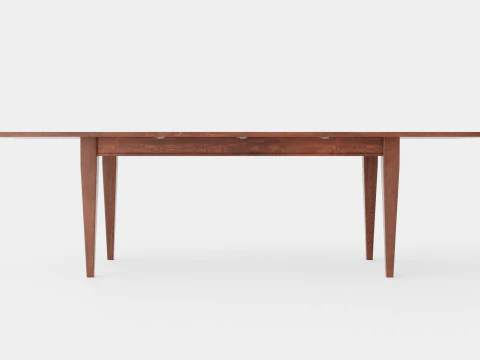 Eton dining table rich brown oak 3D Model