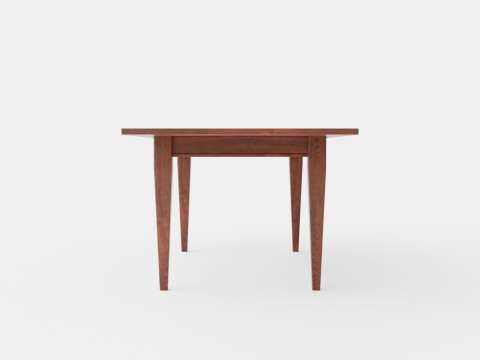 Eton dining table rich brown oak 3D Модель