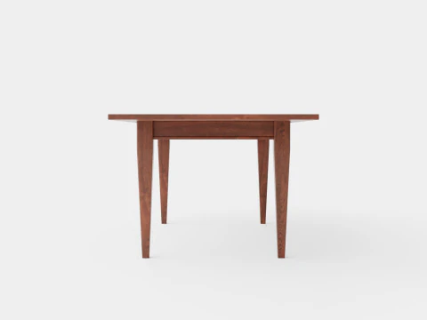 Eton dining table rich brown oak 3D Model