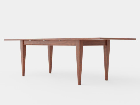 Eton dining table rich brown oak 3D Модель