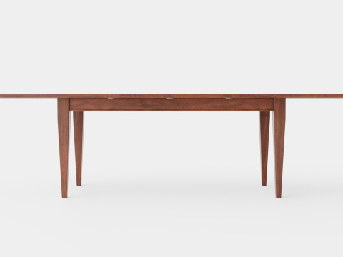 Eton dining table rich brown oak 3D Модель