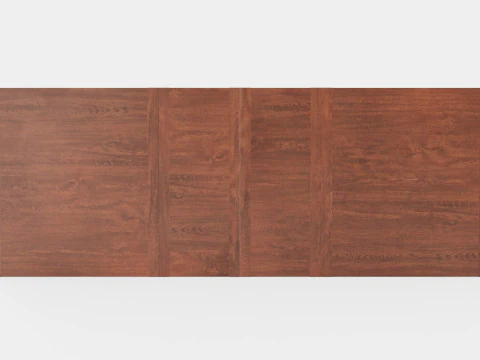 Eton dining table rich brown oak 3D Model