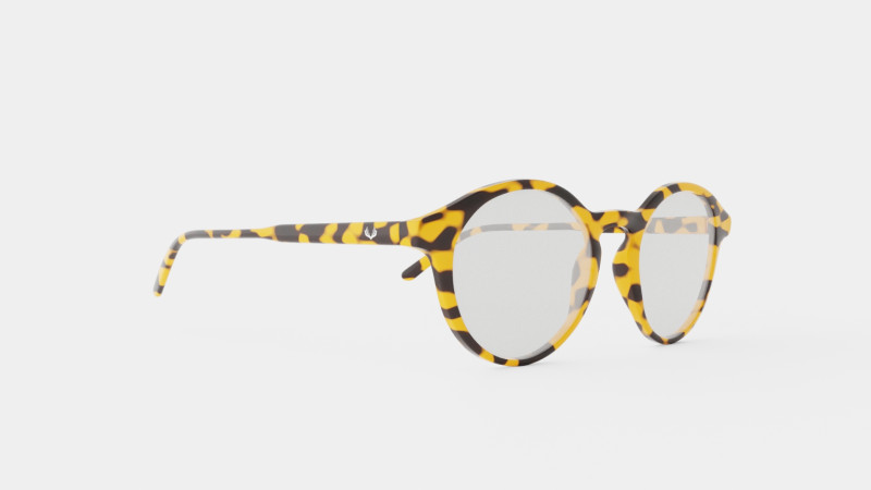 Futuro leopard Glasses Model 3D .c4d .max .obj .3ds .fbx .stl .blend 