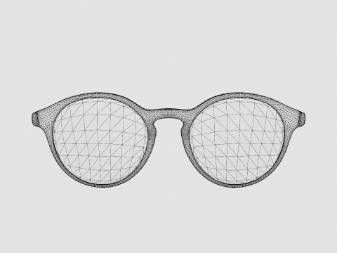 Futuro leopard Glasses Model 3D