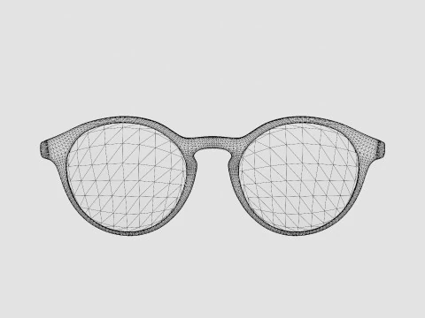 Futuro leopard Glasses 3D Model