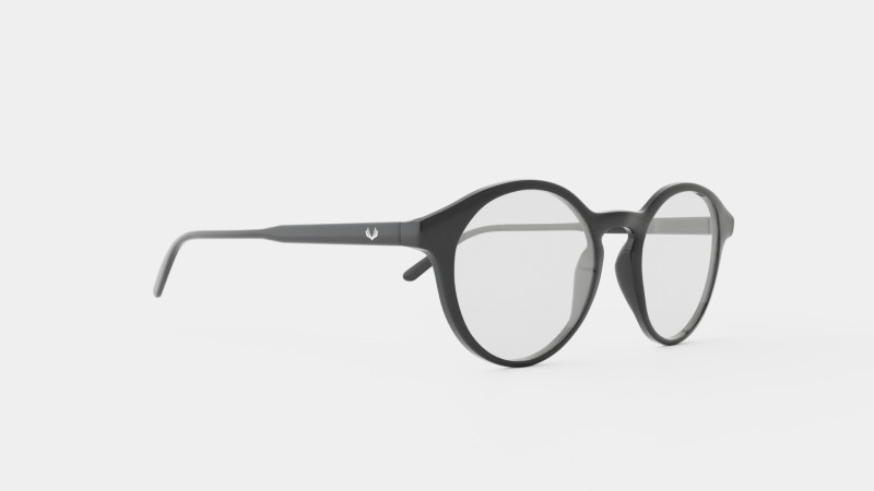 Futuro Black Glasses Model 3D .c4d .max .obj .3ds .fbx .stl .blend 