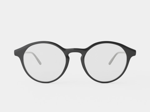 Futuro Black Glasses Model 3D