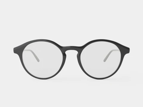 Futuro Black Glasses 3D Model