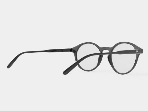 Futuro Black Glasses 3D Model