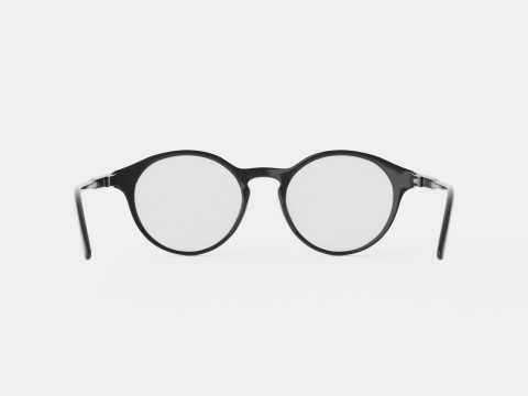 Futuro Black Glasses Model 3D