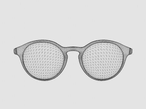 Futuro Transparent Glasses 3D मॉडल