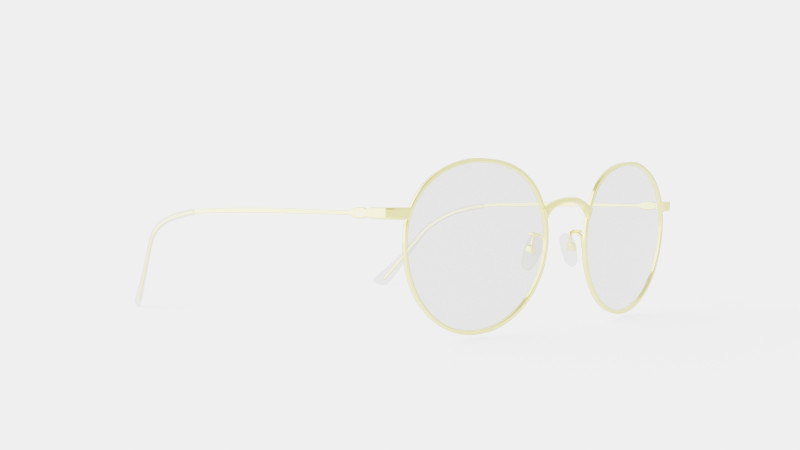 Vintage Gold Glasses Modello 3D .c4d .max .obj .3ds .fbx .stl .blend 