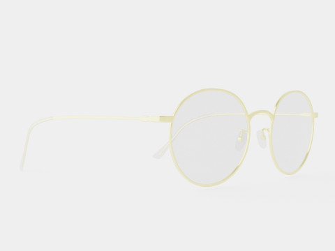 Vintage Gold Glasses Modelo 3D
