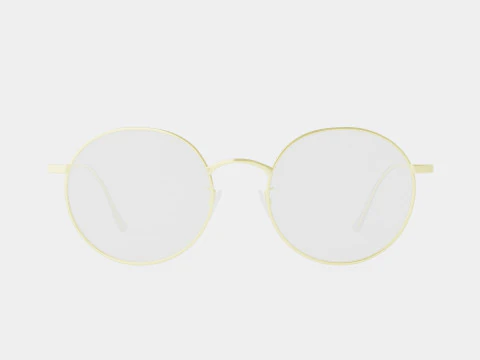 Vintage Gold Glasses 3D Model
