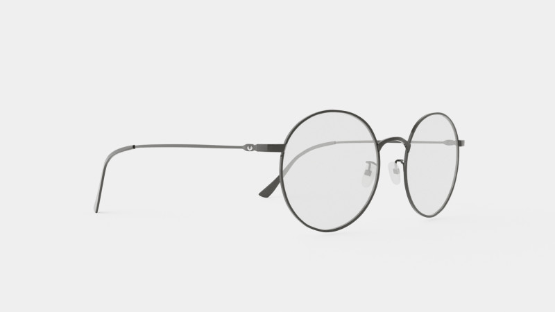 Vintage Black Glasses 3D 모델 .c4d .max .obj .3ds .fbx .stl .blend 