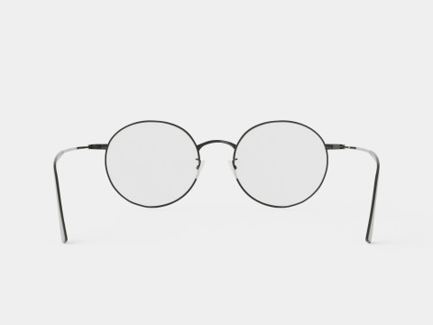 Vintage Black Glasses 3D 모델