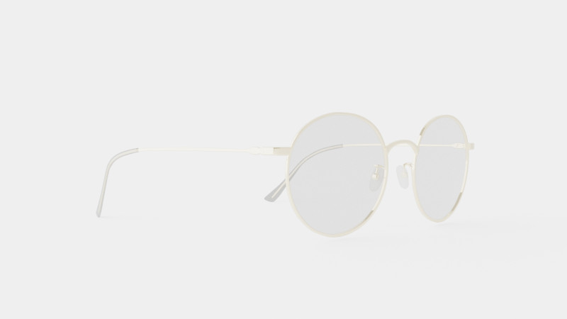 Vintage Silver Glasses 3Dモデル .c4d .max .obj .3ds .fbx .stl .blend 