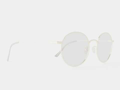 Vintage Silver Glasses Modelo 3D