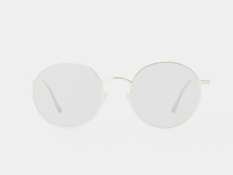 Vintage Silver Glasses 3Dモデル
