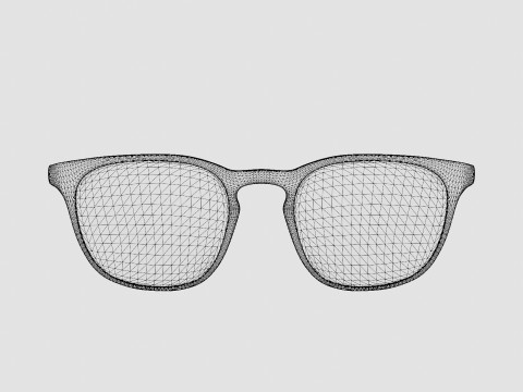 Futuro Transparent Glasses 3D Model