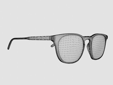 Futuro Transparent Glasses 3D Model