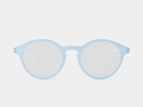 Futuro Frosty Blue Glasses Model 3D