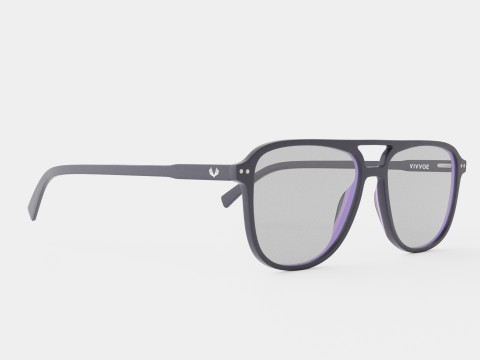 Fortis Matte Black Glasses 3Dモデル