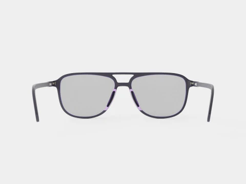 Fortis Matte Black Glasses 3D Model