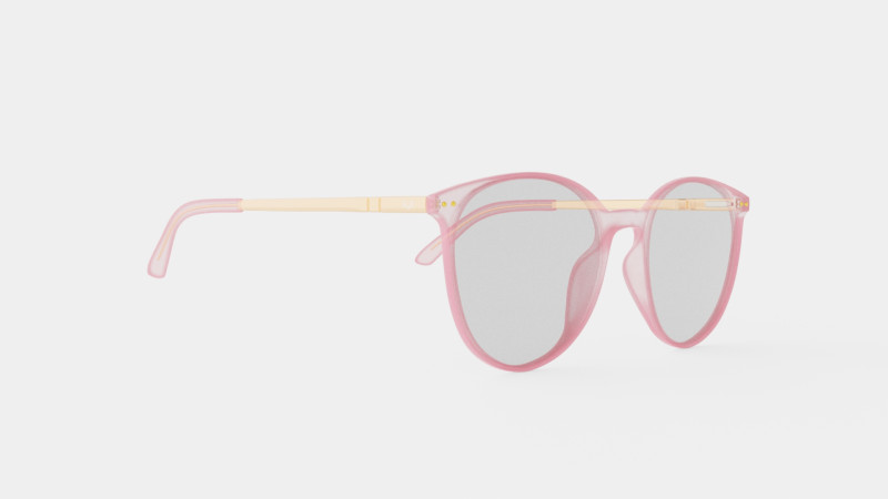 Venus Clear Pink Glasses 3D Модель .c4d .max .obj .3ds .fbx .stl .blend 