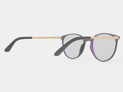 Venus Black Glasses 3D Model