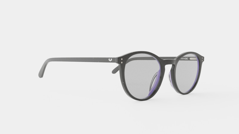 Ventura Black Glasses 3D-Modell .c4d .max .obj .3ds .fbx .stl .blend 
