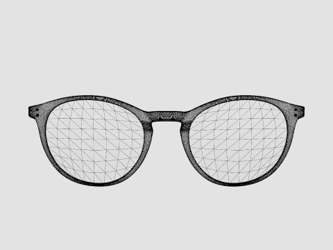 Ventura Black Glasses 3D-Modell