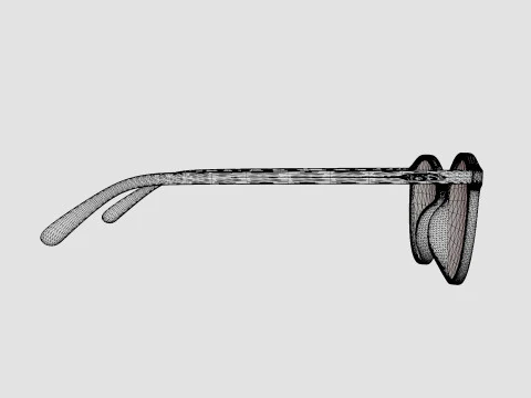 Ventura Havana Glasses 3D Model