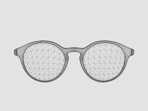 Futuro Green Glasses Modelo 3D