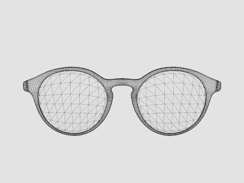 Futuro Green Glasses 3D Model