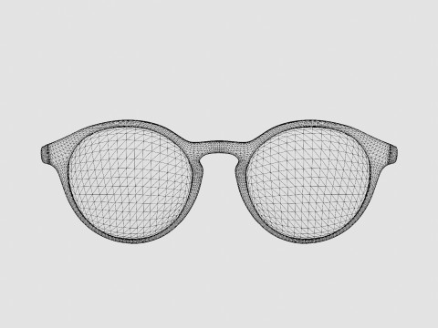 Futuro Pink Glasses Model 3D